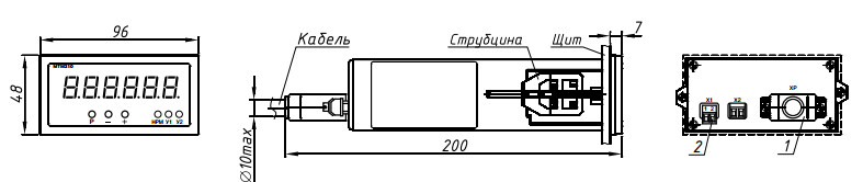 Монтажный чертёж МТМ310, МТМ310С