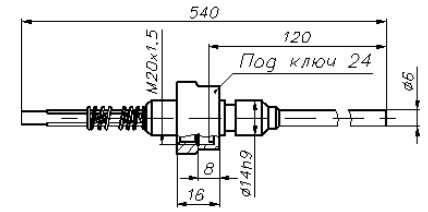 Габаритные размеры ТСП-7115 (исп. 3)