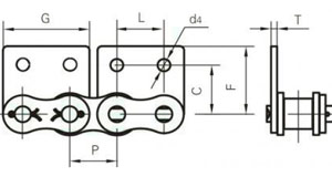 Рис.1. Схема цепей приводных с креплениями типа WSA-2, WSK-2