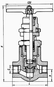 Рис.1. Схема клапана PN 16