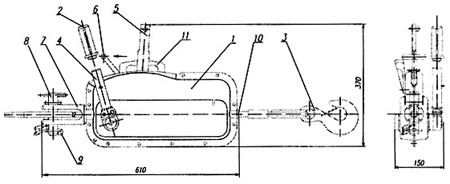 Рис.1. Схема лебедки ЛРП-1,6