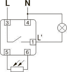 Рис.1. Схема подключения реле AZ-B UNI plus