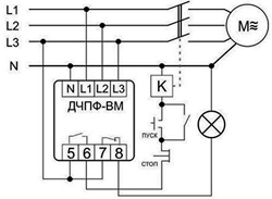 Рис.1. Схема подключения реле CKF-BM