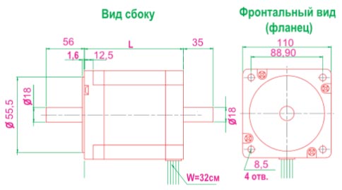 Габаритные размеры krs110