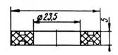 Рис.1. Схематическое изображение кольца (прокладки) НКАИ.754176.002
