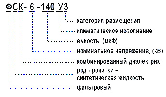 Маркировка конденсаторов ФПС, ФЭТ, ФСК