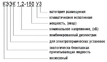 Маркировка конденсаторов КЭЭК