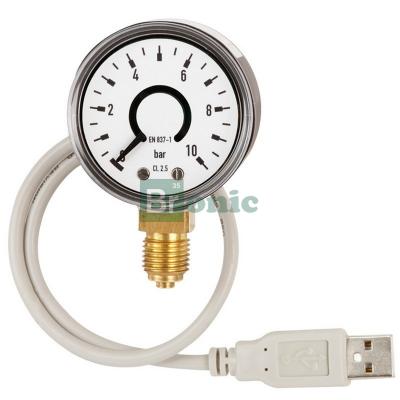 Манометр с трубкой Бурдона PGT10 USB фото 1