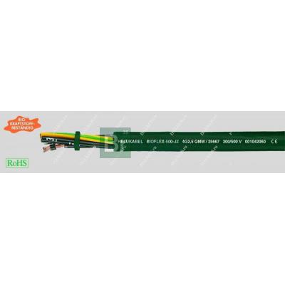 Кабель Helukabel BIOFLEX-500-JZ. Химически стойкие к биомаслам.