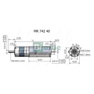 Мотор-редуктор Bernio MR 742 40