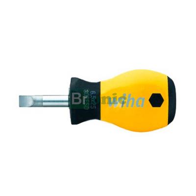 Фото отвертки шлицевой укороченной SoftFinish ESD